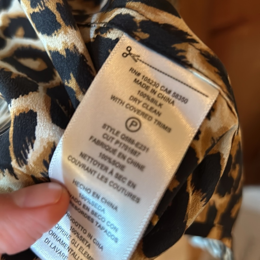 NWT Equipment animal print blouse - Picture 6 of 6